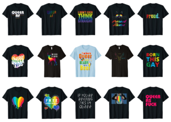 15 Queer Shirt Designs Bundle For Commercial Use Part 5, Queer T-shirt, Queer png file, Queer digital file, Queer gift, Queer download, Queer design