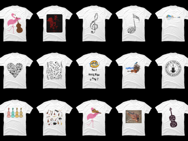 15 violin shirt designs bundle for commercial use part 5, violin t-shirt, violin png file, violin digital file, violin gift, violin download, violin design dbh