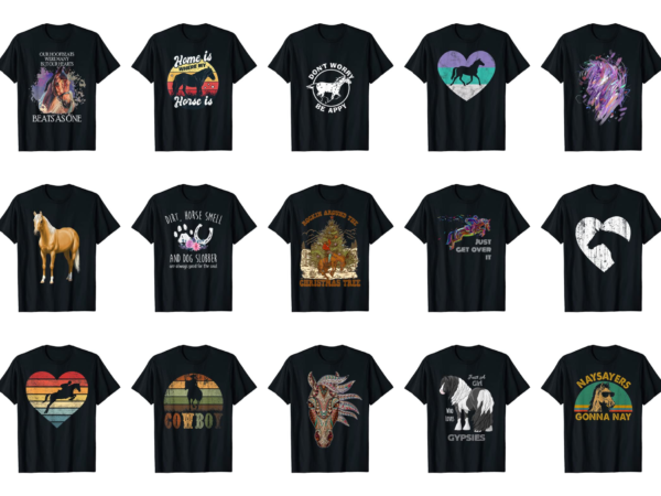 15 horse shirt designs bundle for commercial use part 4, horse t-shirt, horse png file, horse digital file, horse gift, horse download, horse design