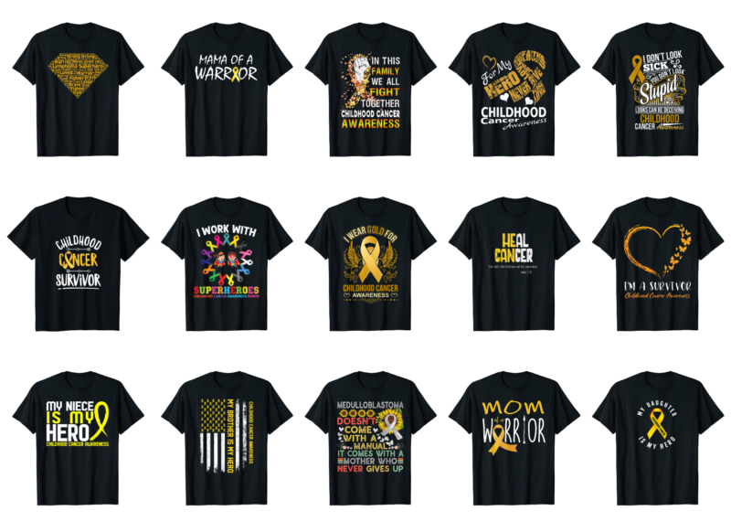 15 Childhood Cancer Awareness Shirt Designs Bundle For Commercial Use Part 5, Childhood Cancer Awareness T-shirt, Childhood Cancer Awareness png file, Childhood Cancer Awareness digital file, Childhood Cancer Awareness gift,