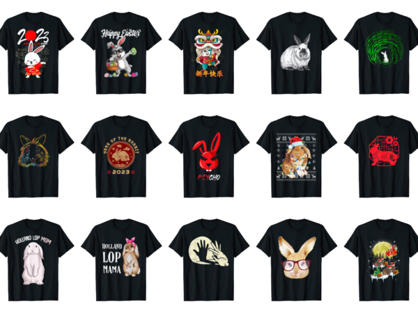 15 rabit shirt designs bundle for commercial use part 3, rabit t-shirt, rabit png file, rabit digital file, rabit gift, rabit download, rabit design