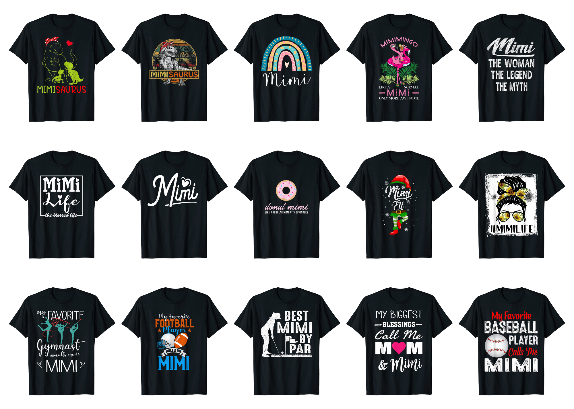 15 Mimi Shirt Designs Bundle For Commercial Use Part 4, Mimi T-shirt ...