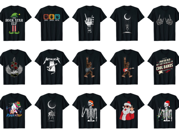15 rock shirt designs bundle for commercial use part 5, rock t-shirt, rock png file, rock digital file, rock gift, rock download, rock design