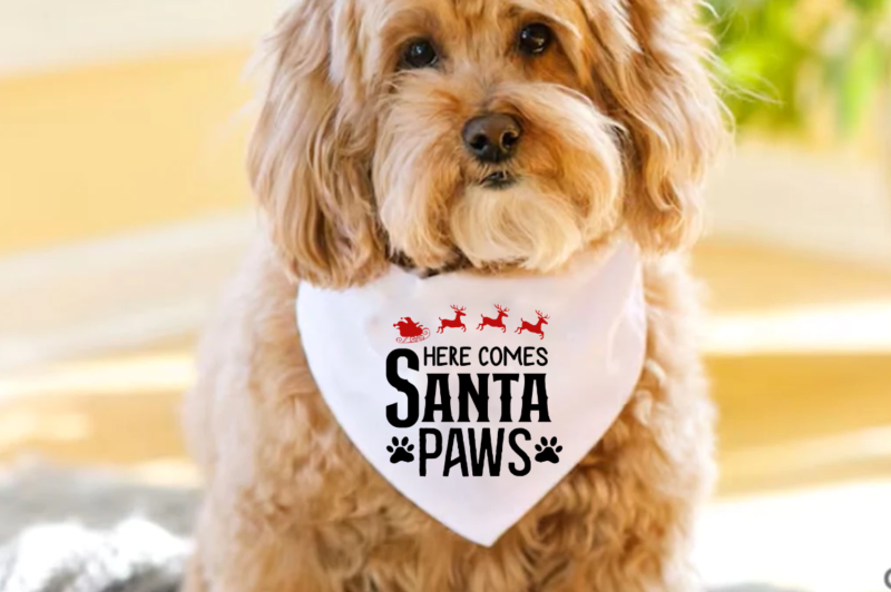 Christmas Dog Bandana Svg Bundle.Christmas Dog tshirt Bundle