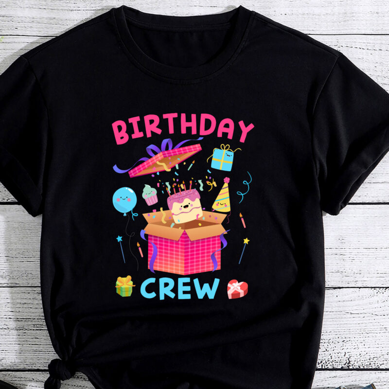 Birthday Crew T-Shirt Birthday Squad T-Shirt Boys Girls Kids T-Shirt PC