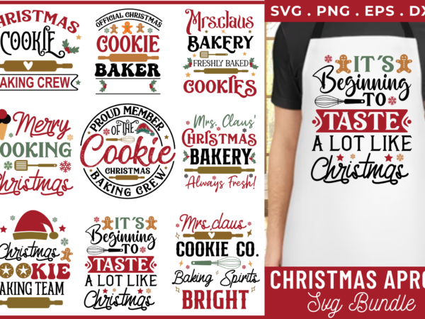 Christmas apron svg bundle,christmas apron tshirt bundle