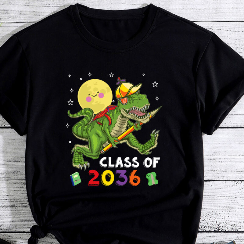 Class Of 2036 Back To School Kindergarten Trex Dinosaur Kids PC