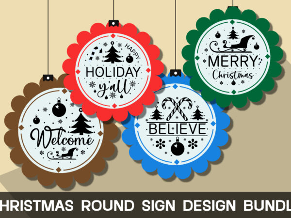 Christmas round sign design bundle ,christmas svg bundle, winter svg, santa svg, holiday, merry christmas, christmas bundle, funny christmas shirt, cut file cricut , funny christmas svg bundle, christmas sign