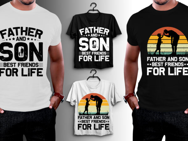 Father and son t-shirt design