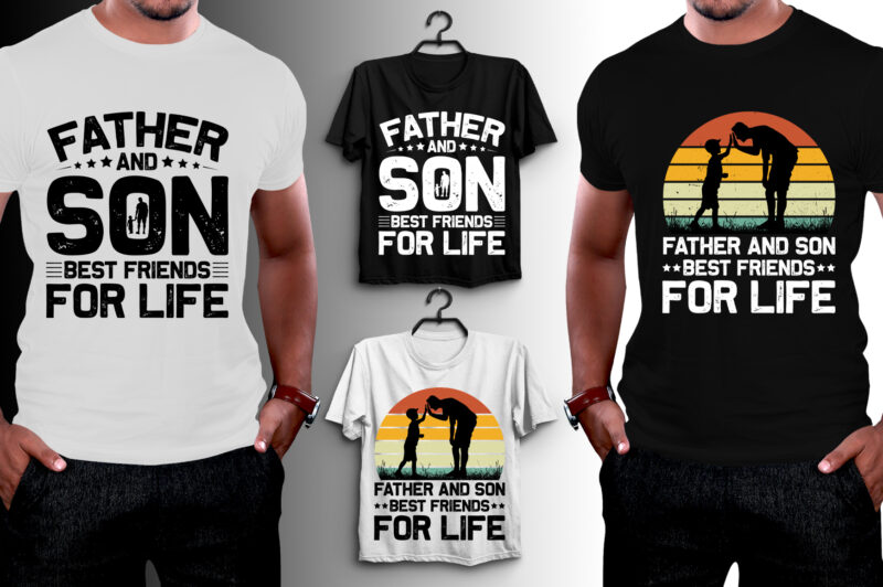 Father And Son T-Shirt Design