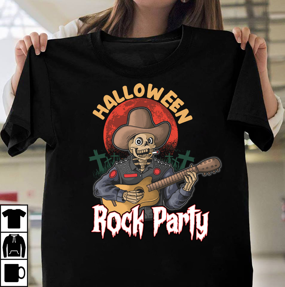 halloween Rock Party t-shirt design,halloween t shirt design,t shirt