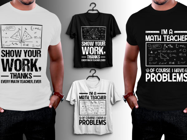 Math teacher t-shirt design