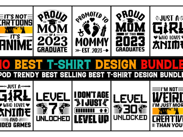 Pod t-shirt design bundle