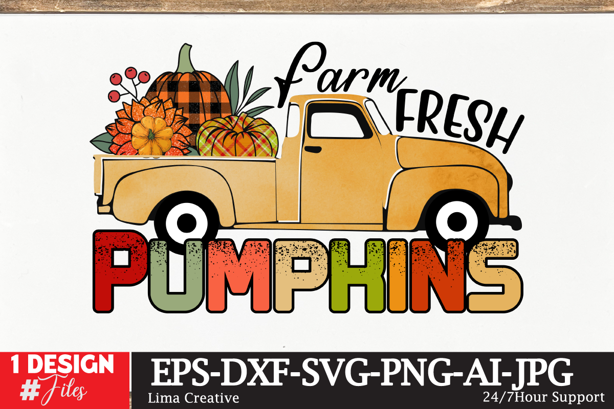 Farm Fresh Pumpkin Sublimation PNG,autumn autumn,ridge,apartments mid