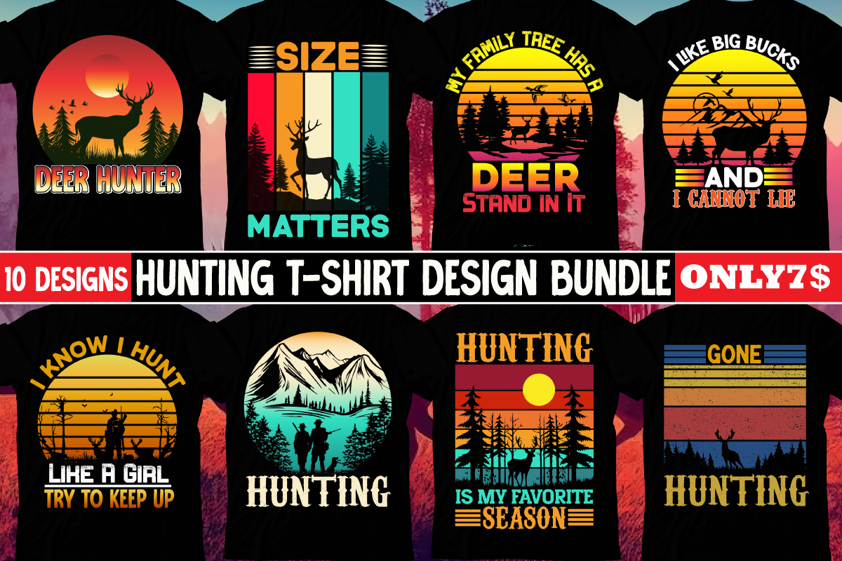 Hunting T Shirt Design Bundle T Shirt Design Hunting T Shirt Design   Preview Lima Single 34 