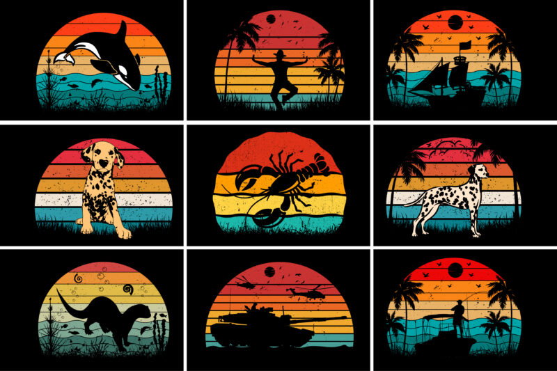 Sunset Colorful T-Shirt Graphic