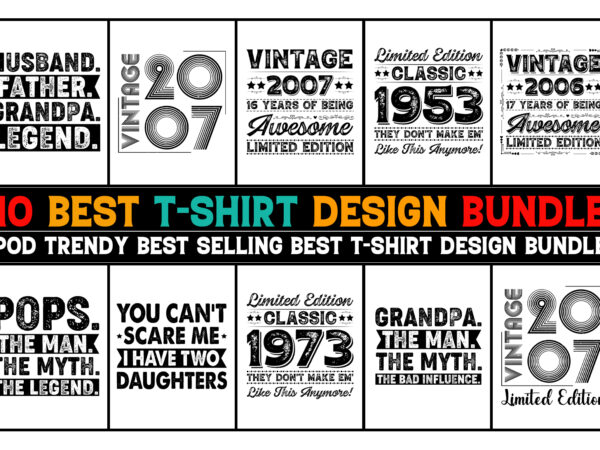 T-shirt design bundle