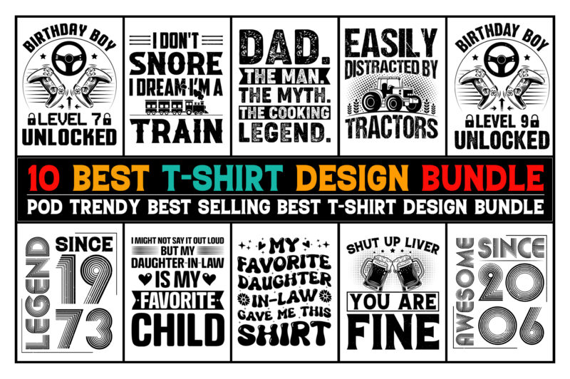 T-Shirt Design-T-Shirt Design Bundle