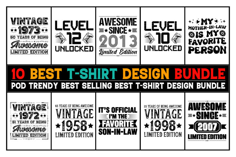 T-Shirt Design-T-Shirt Design Bundle PNG