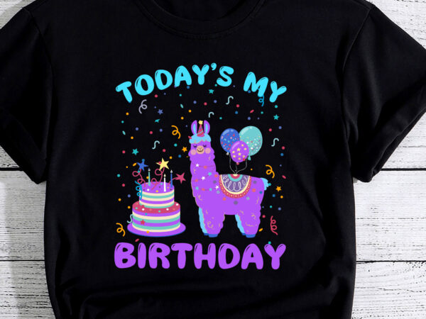 Todays my birthday llama birthday party decorations boys pc t shirt designs for sale