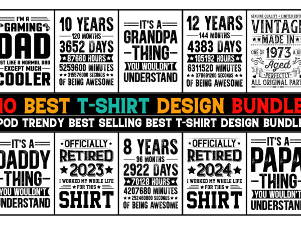 Typography t-shirt design bundle