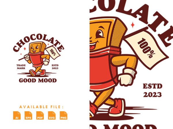 Chocolate good mood t shirt design