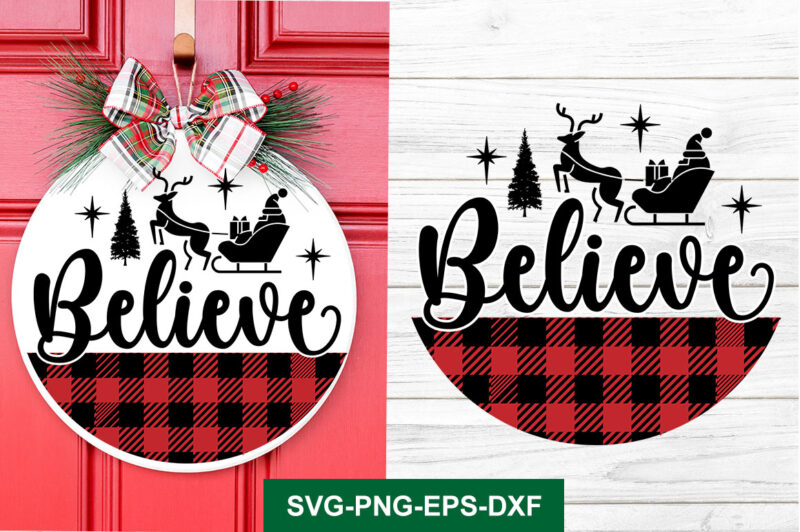 Christmas Round Sign SVG Bundle