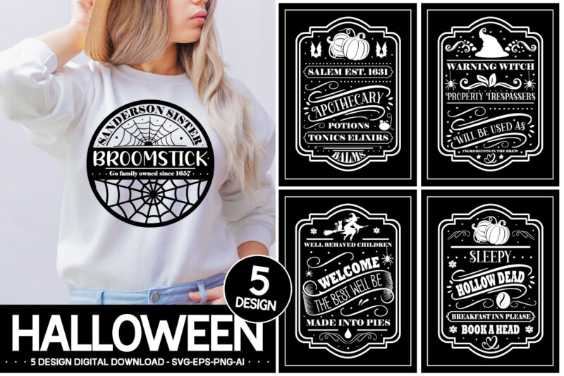 Vintage Halloween Sign Bundle ,Bundle Halloween Tarot Card, Horror Tarot Card, Tarot Card Png, Horror Character Tarot Card, Halloween Friends, Scream Png ,Witch Costume Halloween Svg, Halloween Masquerade, Trick Or