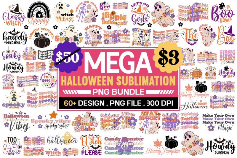 Halloween Sublimation bundle , Spooky Bundle png, Halloween svg, Halloween Bundle, Spooky png, Spooky Season Vibes svg Bundle, Funny Halloween svg, Retro Halloween svg dxf ,Retro Halloween Bundle, Retro Halloween