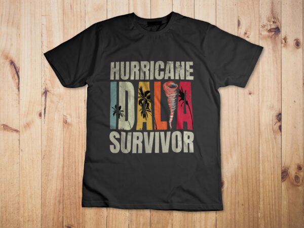 Hurricane idalia survivor t-shirt design