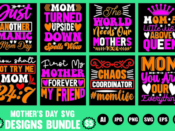 Mother’s day svg designs bundle