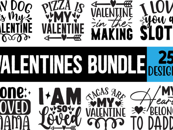 Valentine bundle t shirt vector art