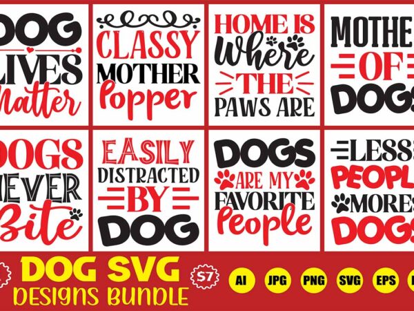 Dog svg designs bundle