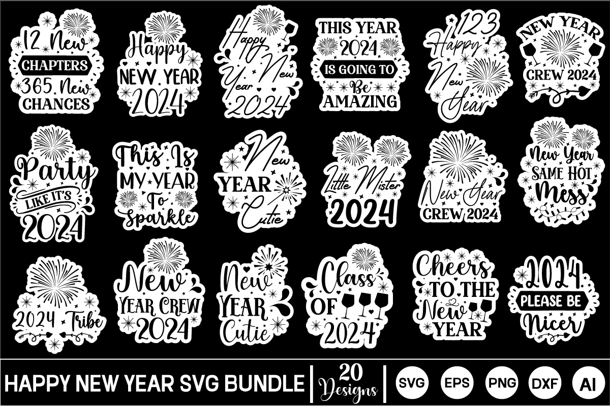 Class of 2024 SVG Bundle, Cut and Clipart Files