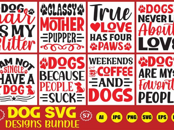 Dog svg designs bundle