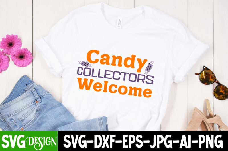 Candy Collector Welcome T-Shirt Design, Candy Collector Welcome Vector T-Shirt Design, The Boo Crew T-Shirt Design, The Boo Crew Vector T-Shirt Design, Happy Boo Season T-Shirt Design, Happy Boo Season