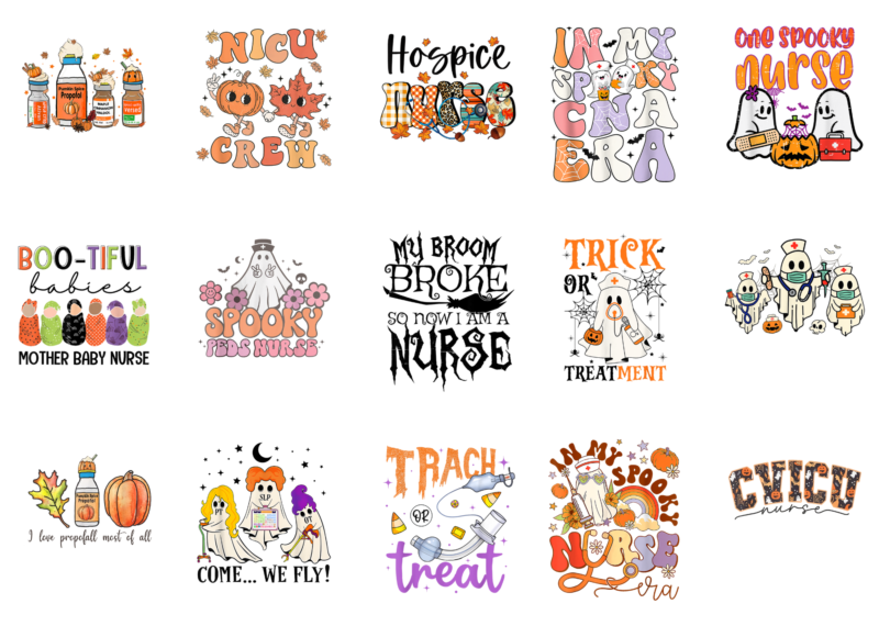 15 Nurse Halloween Shirt Designs Bundle For Commercial Use Part 12, Nurse Halloween T-shirt, Nurse Halloween png file, Nurse Halloween digital file, Nurse Halloween gift, Nurse Halloween download, Nurse Halloween design AMZ