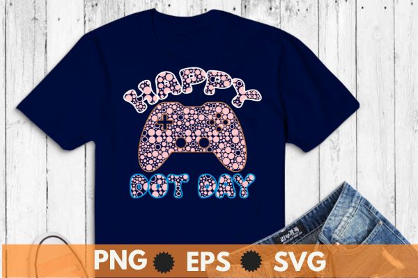 International happy Dot Day Video Gaming Dots T-Shirt design vector, september 15th, celebrate dot day, funny tee, Polka Dot, International Dot Day,