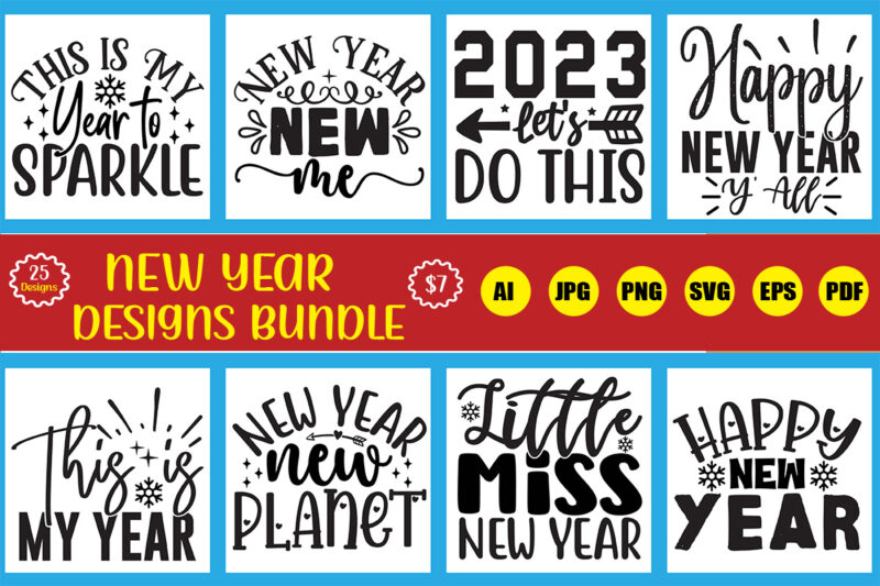 new year designs bundle