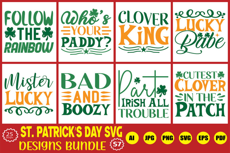 st.patrick’s day designs bundle