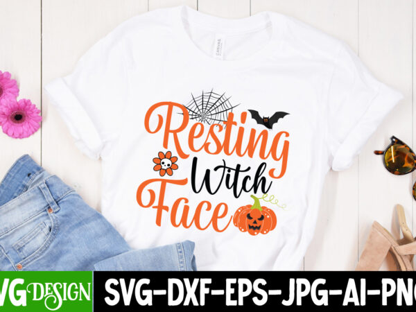 Resting witch face t-shirt design, resting witch face vector t-shirt design, happy boo season t-shirt design, happy boo season vector t-shirt design, halloween t-shirt design, halloween t-shirt design bundle,halloween halloween,t,shirt