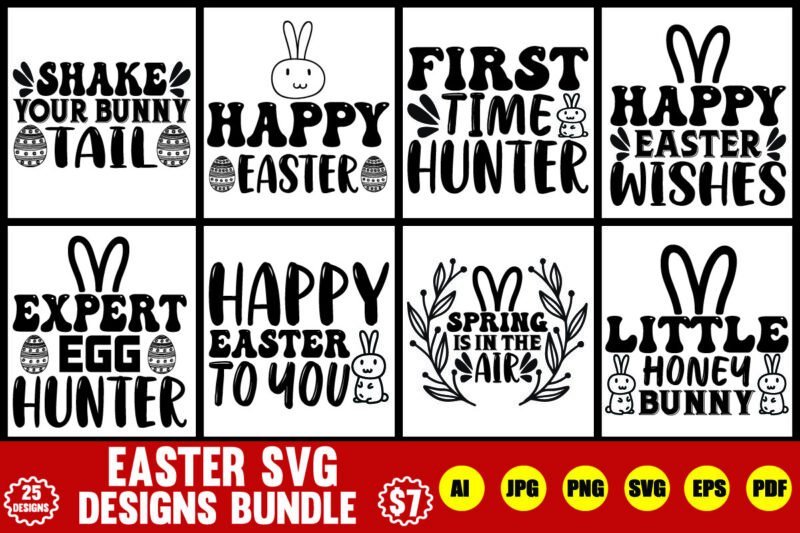 easter svg designs bundle