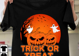 Trick or Treat T-Shirt Design, Trick or Treat Vector t-Shirt Design, Eat Drink And Be Scary T-Shirt Design, Eat Drink And Be Scary Vector T-Shirt Design, The Boo Crew T-Shirt