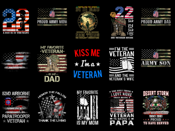 15 veteran shirt designs bundle for commercial use part 3, veteran t-shirt, veteran png file, veteran digital file, veteran gift, veteran download, veteran design amz