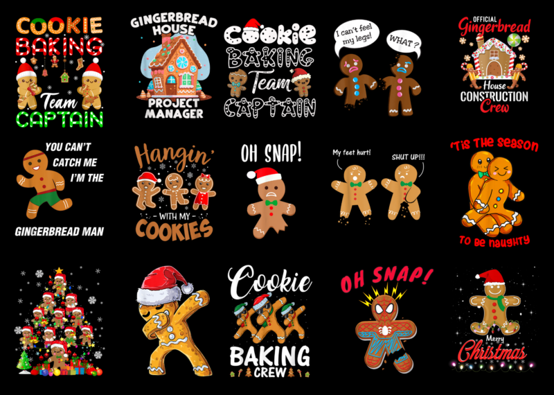 15 Gingerbread Christmas Shirt Designs Bundle For Commercial Use Part 3, Gingerbread Christmas T-shirt, Gingerbread Christmas png file, Gingerbread Christmas digital file, Gingerbread Christmas gift, Gingerbread Christmas download, Gingerbread Christmas design AMZ