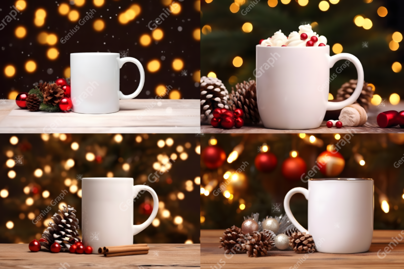 Cozy Christmas Mug Mockup Bundle