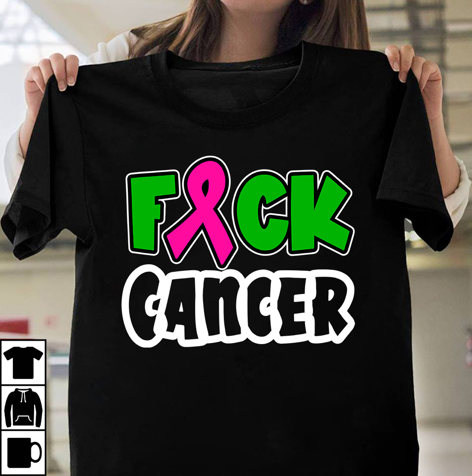 Fuck Cancer T Shirt Design Fuck Cancer Vector T Shirt Design Fight Awareness Shirt Design 