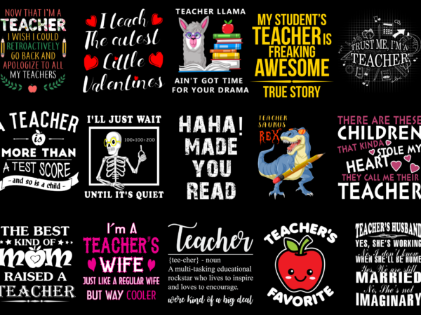 15 teacher shirt designs bundle for commercial use part 5, teacher t-shirt, teacher png file, teacher digital file, teacher gift, teacher download, teacher design dbh