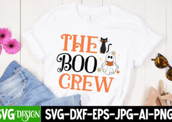 The Boo Crew T-Shirt Design,The Boo Crew Vector T-Shirt Design, The Boo Crew T-Shirt Design, The Boo Crew Vector T-Shirt Design, Happy Boo Season T-Shirt Design, Happy Boo Season vector