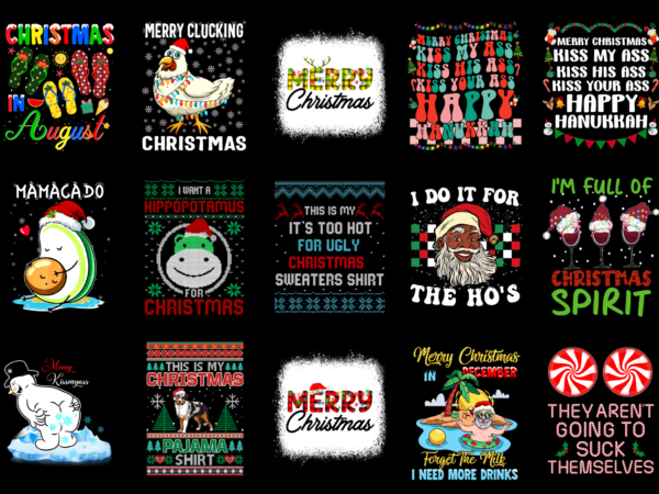 15 christmas shirt designs bundle for commercial use part 6, christmas t-shirt, christmas png file, christmas digital file, christmas gift, christmas download, christmas design rd